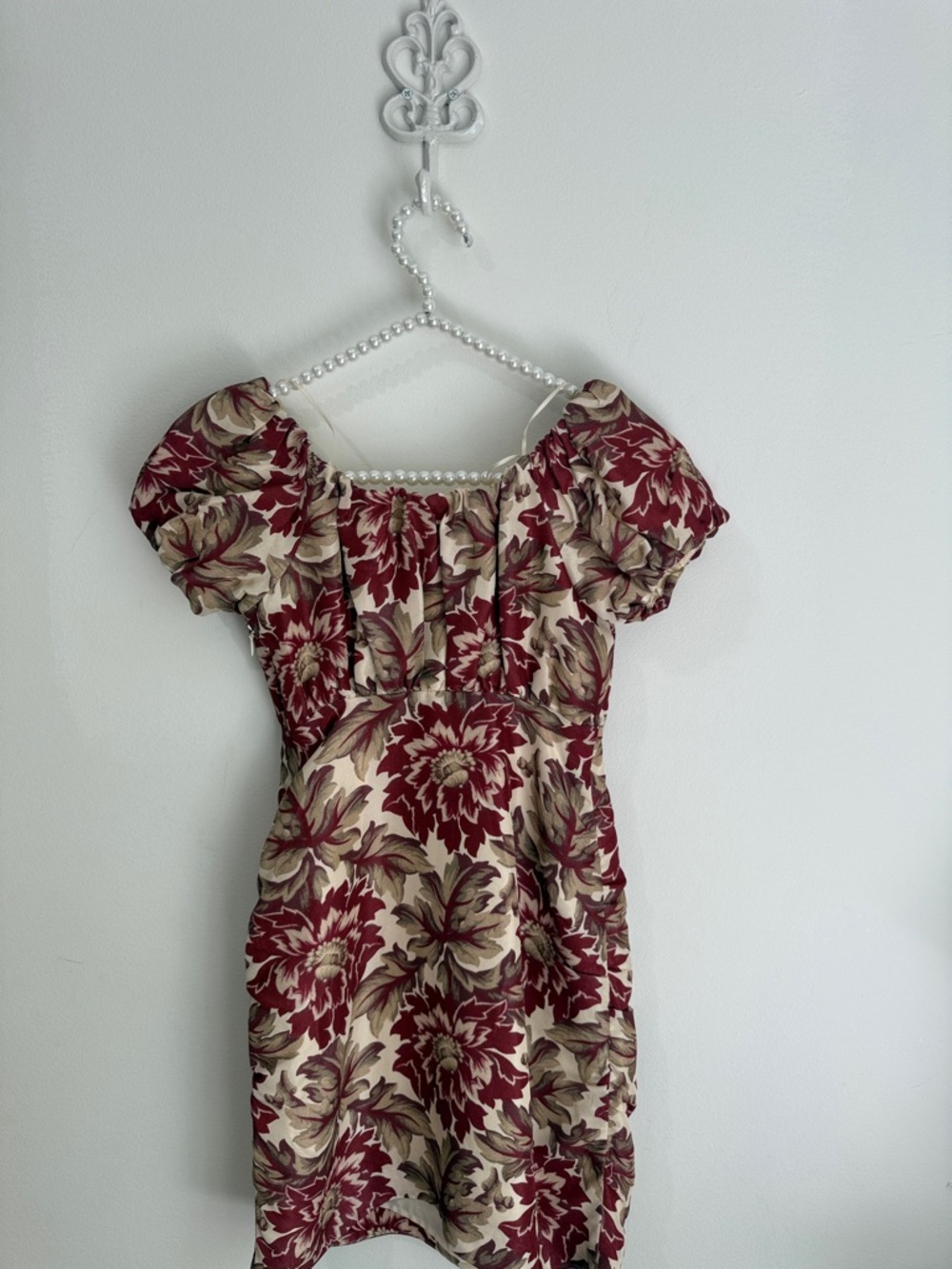 SIR The Label Valetta Silk Romantic Floral Mini Dress Wedding Guest Cocktail - Picture 8 of 15